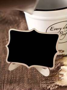 20Pcs/10Sets Mini Chalkboard Signs With Stand, Table Food Labels, Wedding Place Cards, Message Board, Party & Event Decorations - multicolor - View 5