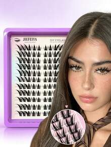 120 C-Shaped Curls 9-13mm In Length, Natural And Realistic, Soft And Thick False Eyelash Clusters, Suitable For Beginners In Daily Makeup To Use At Home Or Outdoors, Suitable For Daily Life, Parties, Music Festivals - C - View 6