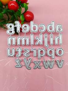 26個字母裝飾壓花切割模具 DIY - 銀色 - 查看 5