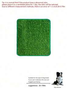 Indoor & Outdoor Dog Pee Pad, Artificial Grass Puppy Training Pad, Pet Grass Toilet, Non-Slip Easy Clean Dog Potty Turf For Small Medium Large Dogs - Green - View 5