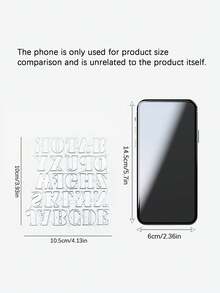 26個字母裝飾壓花切割模具 DIY - 銀色 - 查看 4