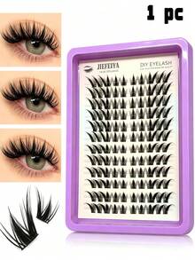 120 C-Shaped Curls 9-13mm In Length, Natural And Realistic, Soft And Thick False Eyelash Clusters, Suitable For Beginners In Daily Makeup To Use At Home Or Outdoors, Suitable For Daily Life, Parties, Music Festivals - C - View 8