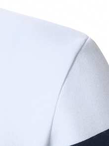 Manfinity Homme 男士拼色時尚休閒套頭運動衫 - 彩色 - 查看 3