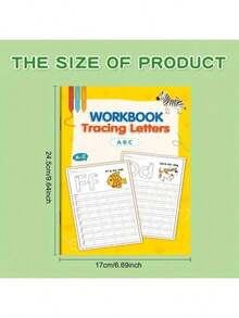 MINKOJA 1 Set Of Writing Exercise Books, Calligraphy Exercise Books For Learning Calligraphy, Pen Control Training Aids Suitable For Home And School Use, Learning Supplies, Early Education, Structured Writing, Learning Activity Books, Easy-To-Use Formats - Multicolor - View 6