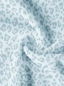 TaskEZ Conjunto de 2 piezas de pijama de manga corta con estampado de leopardo vintage y patrón lindo, adecuado para hospital de mascotas - Multicolor - Ver 6