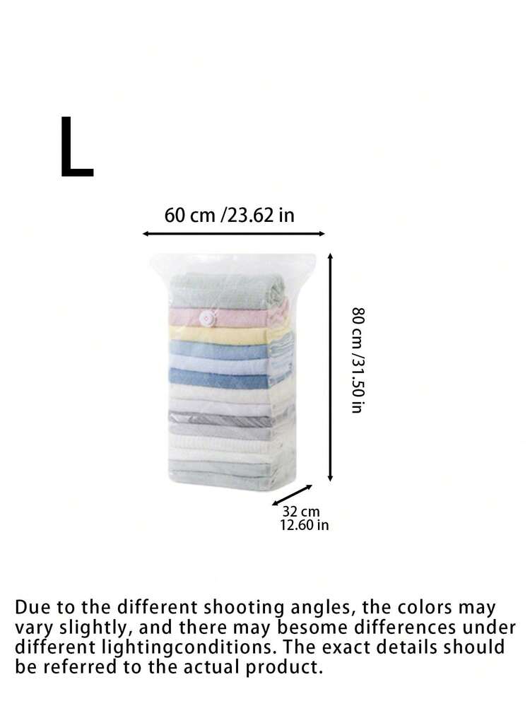Vacuum Compression Storage Bags For Quilts And Clothes - White - View 4
