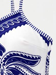 Swim Oasis 26SS 春夏度假風 魚紋波希米亞風 一件式泳衣附短褲 2件套 - 彩色 - 查看 10