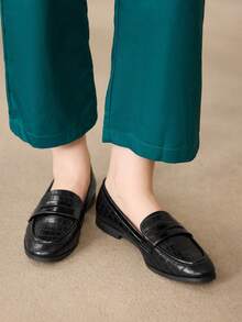 MOTF PREMIUM WOMEN'S COMFORTABLE VERSATILE FLAT HEEL SHOES SPRING SHOES - Cube Black - View 8