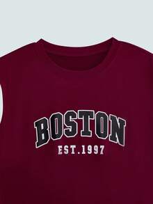 Modcrash Men's Minimalist Printed Sleeveless Tank Top, Suitable For Everyday Wear - Burgundy - View 7
