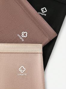 LUVLETTE Plus 3-Pack Cotton Logo High-Waist Briefs Women Underwear Panties Set-Pastel Color - Multicolor - View 13