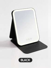 JMMO Portable Foldable LED Makeup Mirror, Dimmable Light Travel Cosmetic Mirror With PU Leather Cover, Back To School Essential - Multicolor - View 7