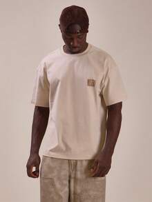 Oversized Graphic "Musero Mustang" Crew Neck Tshirt Spring Summer Essentials - White - View 2