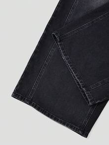 GlowEve CURVE American Street Style Plus Size Gray Washed Distressed Denim Overalls Loose Lazy Wide Leg Jumpsuit Autumn - Grey - View 7