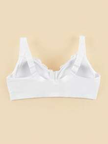 Bralution Plus Size Women's Lace Casual Everyday Bra - White - View 9