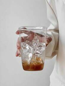 Haus Hana 1 Piece Simple & Premium Transparent Glass Cup, Creative Coffee, Milk, And Beverage Cup - Clear - View 2