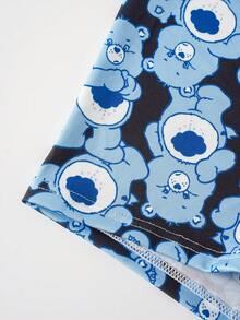 SHEIN X Care Bears 男士休閒四角內褲 - 黑色 - 查看 3