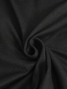 SHEIN 女童黑色防磨裙，夏季高腰A字裙，內建短褲 - 黑色 - 查看 8