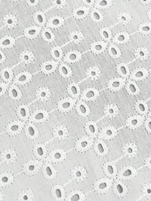 Fairmaia 德式傳統女款百褶鏤空刺繡休閒Dirndl上衣，白色夏季款，適合慕尼黑啤酒節派對與婚禮賓客穿著 - 白色 - 查看 7