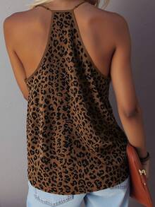 SHEIN LUNE Women's Summer Leopard Print Camisole Tank Top - Multicolor - View 2
