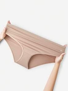 LUVLETTE Plus 3-Pack Cotton Logo High-Waist Briefs Women Underwear Panties Set-Pastel Color - Multicolor - View 9