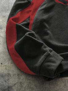 AXEPEAK Casual Sports Racing Colorblock Patchwork Long Sleeve Hoodie - Multicolor - View 3