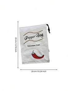 Haus Hana 1/2pcs 26x35cm Portable Canvas Vegetable Storage Bag, Drawstring Potato Onion Pepper Print Produce Organizer With Non-Woven Lining, Simple Farmhouse Pantry Sack For Kitchen, Home, Camping, Grocery, Daily Use & Gift - View 14