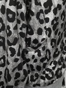 Sunspun Plus Size Women Casual Leopard Print Ribbed Zip-Up Sweatshirt Fall Cloth For Women Winter Autumn - Multicolor - View 6