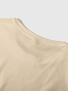 Manfinity LEGND Men's Slogan Print Wide Shoulder Tank Top - Khaki - View 6