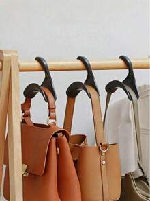 Zazumi 10pcs / 3pcs / 1pc Acrylic Bag Hanger Hooks, Handbag & Tote Bag Storage Rack, Closet Organizer For Backpacks, Satchels, Wallets - View 1