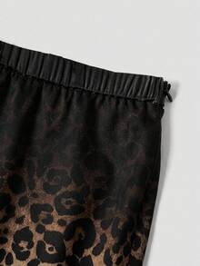 Firerie Plus Size Gradient Leopard Print Skirt - Multicolor - View 6