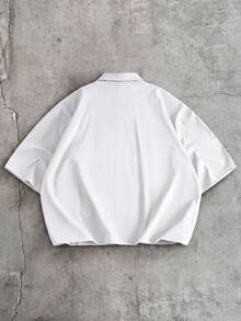 AXEPEAK 男士休閒通勤襯衫褲子套裝 - 白色 - 查看 6
