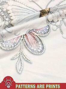 Trelyra Women's Butterfly Pattern Casual Versatile Daily Wear Top - White - View 4