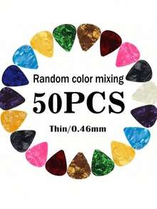 6-50pcs Boxed 0.46mm Sailulu Guitar Picks Pattern Random Ship Cartoon Pick Suit For Guitar Ukulele Bass Musical Instrument Performance Accessories - Multicolor - View 15