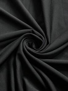Freevana Elegant Shell Flower Craft Contrast Color Plus Size Women's Black Mermaid Tail Skirt, Black Skirt - Multicolor - View 4