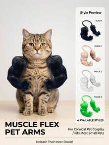 PETSIN 1PC Creative Green Giant Muscle Arm Pet Costume, 3D Printed Funny Pet Cosplay Accessory - Multicolor - View 1