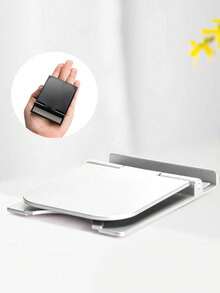 Zazumi 1pc Foldable Cell Phone Stand, Plastic Alloy‑Like Surface, Multi‑Angle Adjustable Bracket, Desktop Accessory For Device Support, Modern, Boho, Aesthetic, Bedroom, Perfect Gift, Living Room, Housewarming Gift, Apartment Friendly, Minimalist, Shelf Decor - Multicolor - View 3