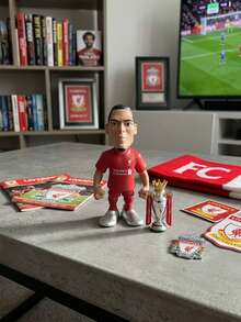 Minix Collectible Figurines 2026 World Cup Gift Minix Van Dijk Figure Liverpool PVC Collectible Netherlands Soccer Star Great For Football Fans & Memorabilia - Red - View 3