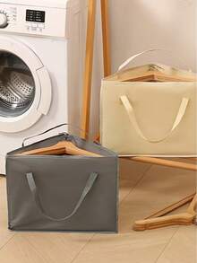 Haus Hana Triangle Storage Bag Clothes Hanger Organizer Holder Space Saving Hanging Pants Rack Tidy Multi Purpose Home Closet Use Foldable Breathable Nonwoven Fabric Portable Wardrobe Accessory - Multicolor - View 2