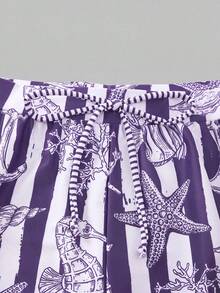 Swim Oasis 26SS 春夏度假風 魚骨 BOHO 風格 一件式泳衣附短褲 2 件套裝 - 彩色 - 查看 8