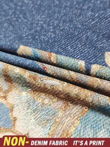 Rovax 女士夏季沙滩度假亮片印花吊带背心 - 彩色 - 查看 7