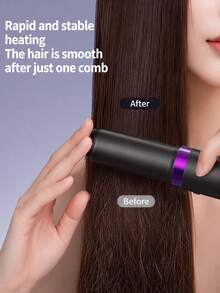 Teckwe Wireless Straightening Comb Negative Ion Hair Care, One Comb To Smooth FlyawaysNegative Ion Anti-Scald Straightening Comb, Smoothing Natural Curls Without Damaging Hair Quality Built In 4000mAh Battery - one size fits all - View 4