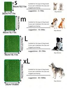Indoor & Outdoor Dog Pee Pad, Artificial Grass Puppy Training Pad, Pet Grass Toilet, Non-Slip Easy Clean Dog Potty Turf For Small Medium Large Dogs - Green - View 20