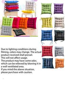 1pc Soft Breathable Modern Square Chair Cushions - All Season Multi-Purpose Seat Pads - Machine Washable Comfortable For Home, Office And Dining Furniture - Fashionable Style, Easy Clean Surface - multicolor - View 3