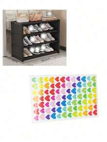 Simple Shoe Rack For Home, Space-Saving Storage Narrow Shoe Cabinet, Multi-Functional Dust-Proof Shoe Cabinet With Wheels, Multi-Layer Dormitory Shoe Cabinet - Multicolor - View 16