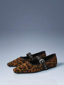 CUCCOO GRLICON Ladies, Willow Nails, Buckles, Flat Shoes. Fall Shoes - Multicolor - View 3