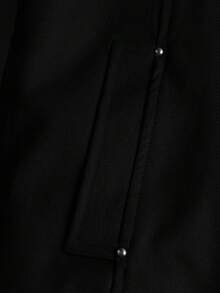 PAVTROS Chaqueta de trabajo versátil con tachuelas para hombre - Negro - Ver 5