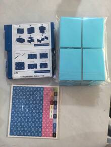 1件新式鑽石畫收納架附抽屜，翻蓋式鑽石篩盤組合套裝，手工DIY鑽石點鑽珠收納工具盒 - 多色 - 查看 8
