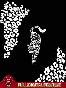 Lalippa 女款不對稱肩動物印花休閒日常T恤 - 彩色 - 查看 4