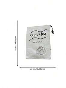 Haus Hana 1/2pcs 26x35cm Portable Canvas Vegetable Storage Bag, Drawstring Potato Onion Pepper Print Produce Organizer With Non-Woven Lining, Simple Farmhouse Pantry Sack For Kitchen, Home, Camping, Grocery, Daily Use & Gift - View 11