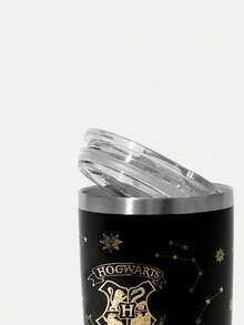 HARRY POTTER X SHEIN 金色黑色徽标印花 20 盎司保温车载杯，礼品，返校季 - 黑色 - 查看 7